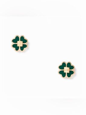 Kate Spade Green Spades and Studs Stud Earrings